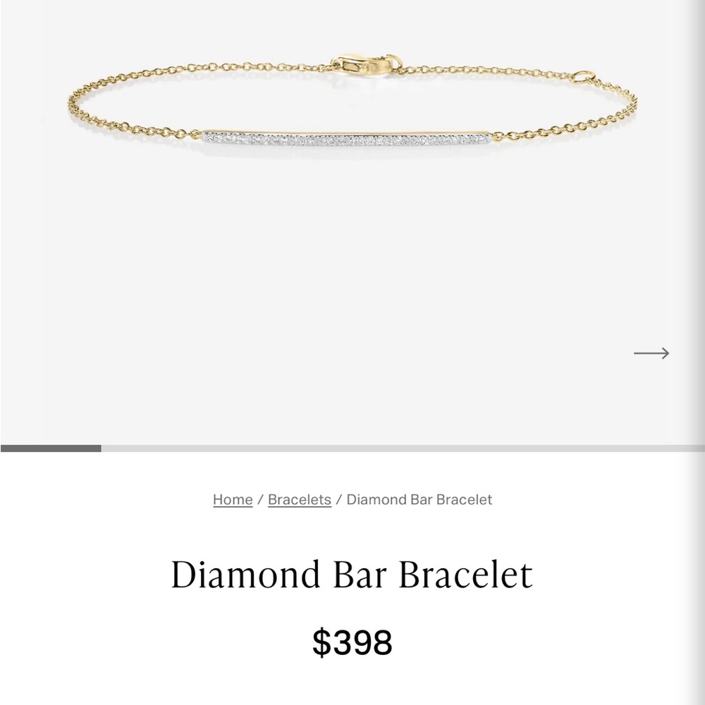 Brand new-Ring Concierge Gold and Silver Diamond Bracelet